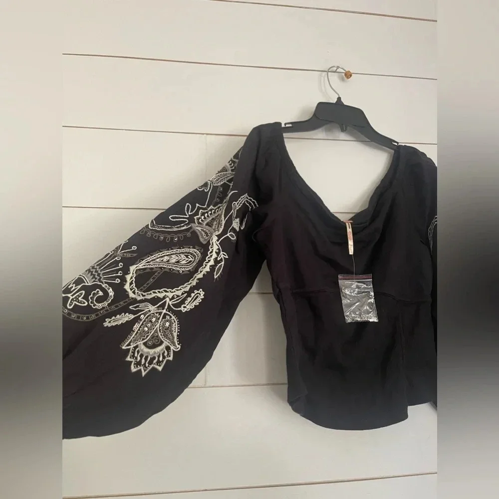 Free People Layla Off-The-Shoulder Top NWOT